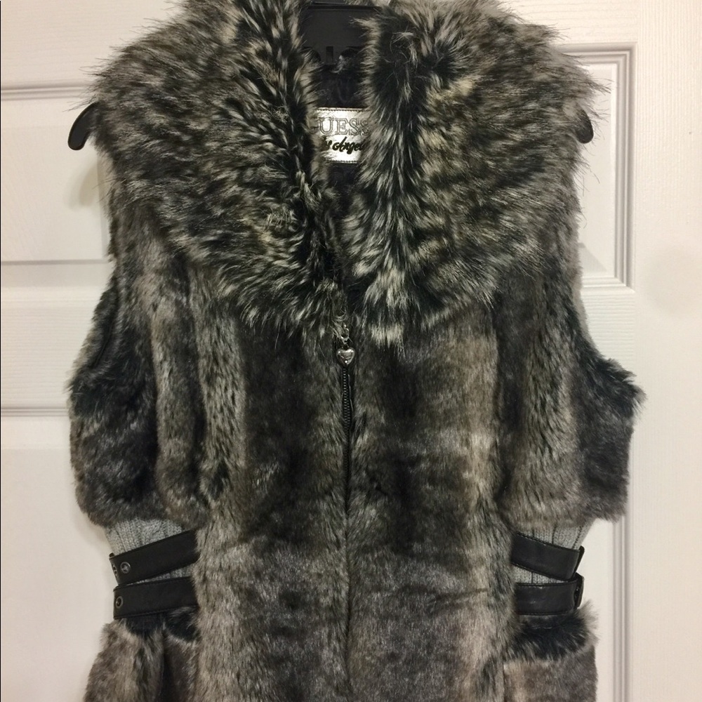 Faux fur vest